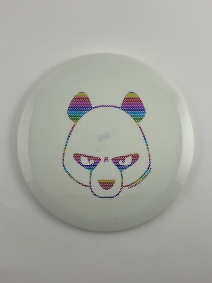 Innova Firebird disc golf fairway driver in white Star plastic with Pandamonium Big Panda stamp