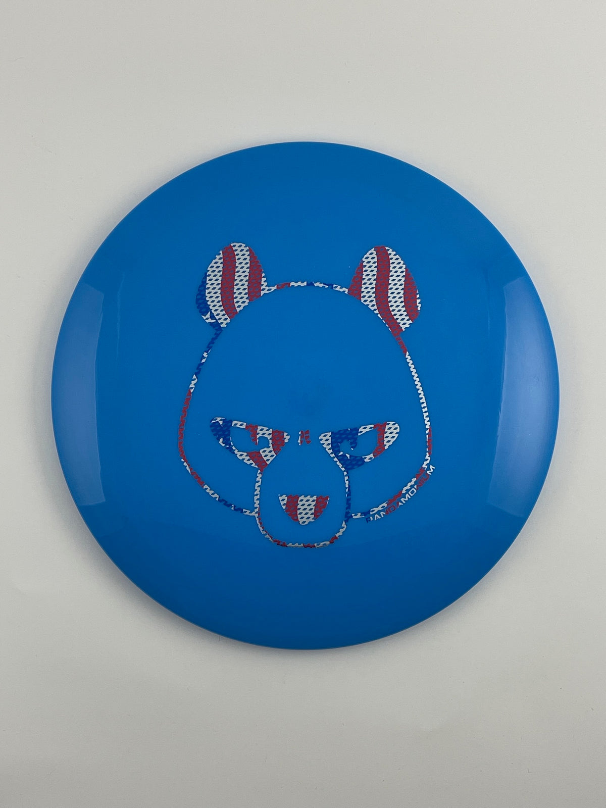Innova Leopard disc golf fairway driver in blue Star plastic with Pandamonium Big Panda stamp
