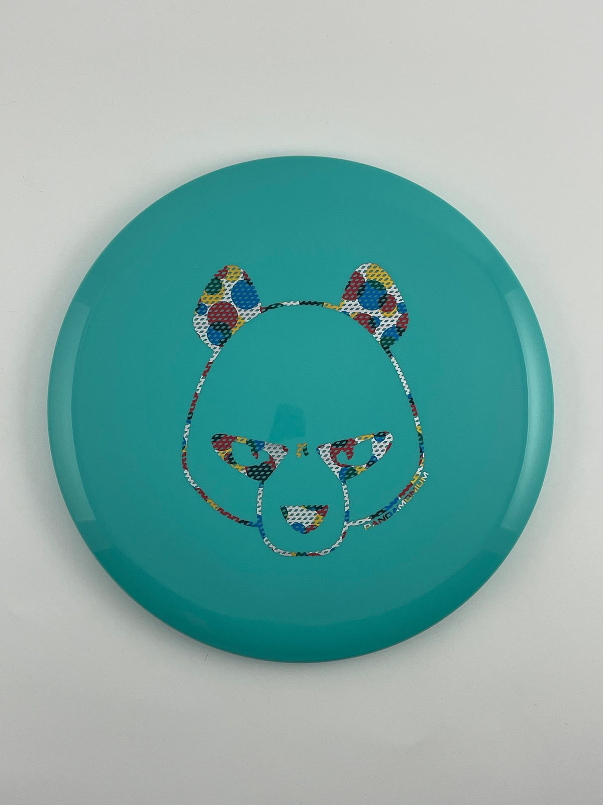 Innova Mako3 disc golf midrange in robin egg blue Star plastic with Pandamonium Big Panda stamp