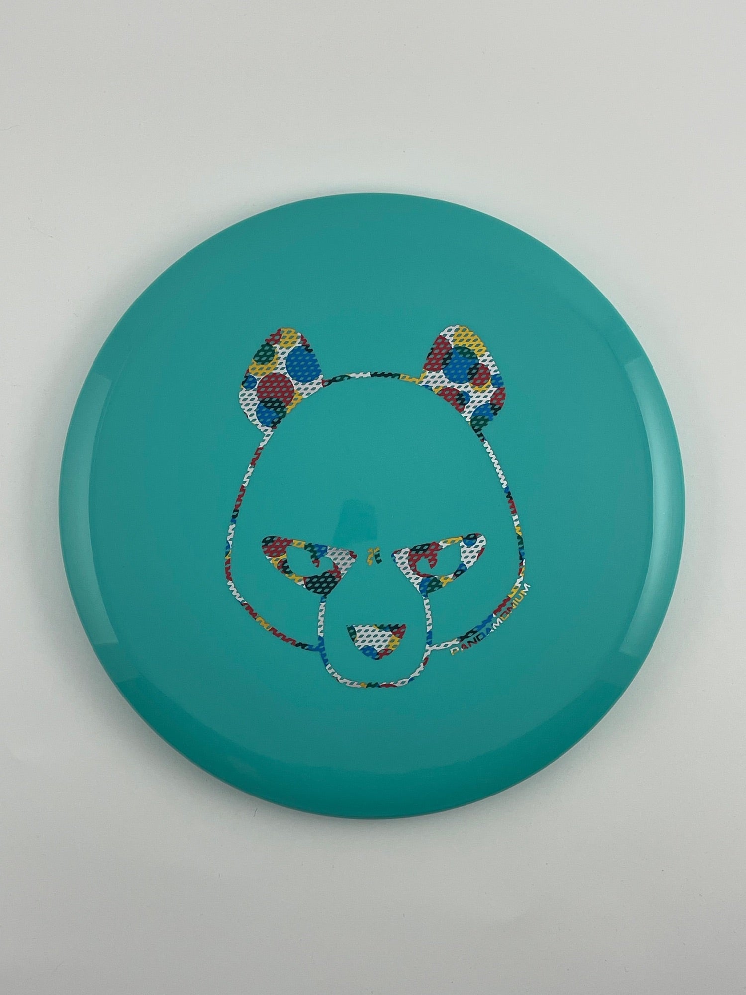 Innova Mako3 disc golf midrange in robin egg blue Star plastic with Pandamonium Big Panda stamp