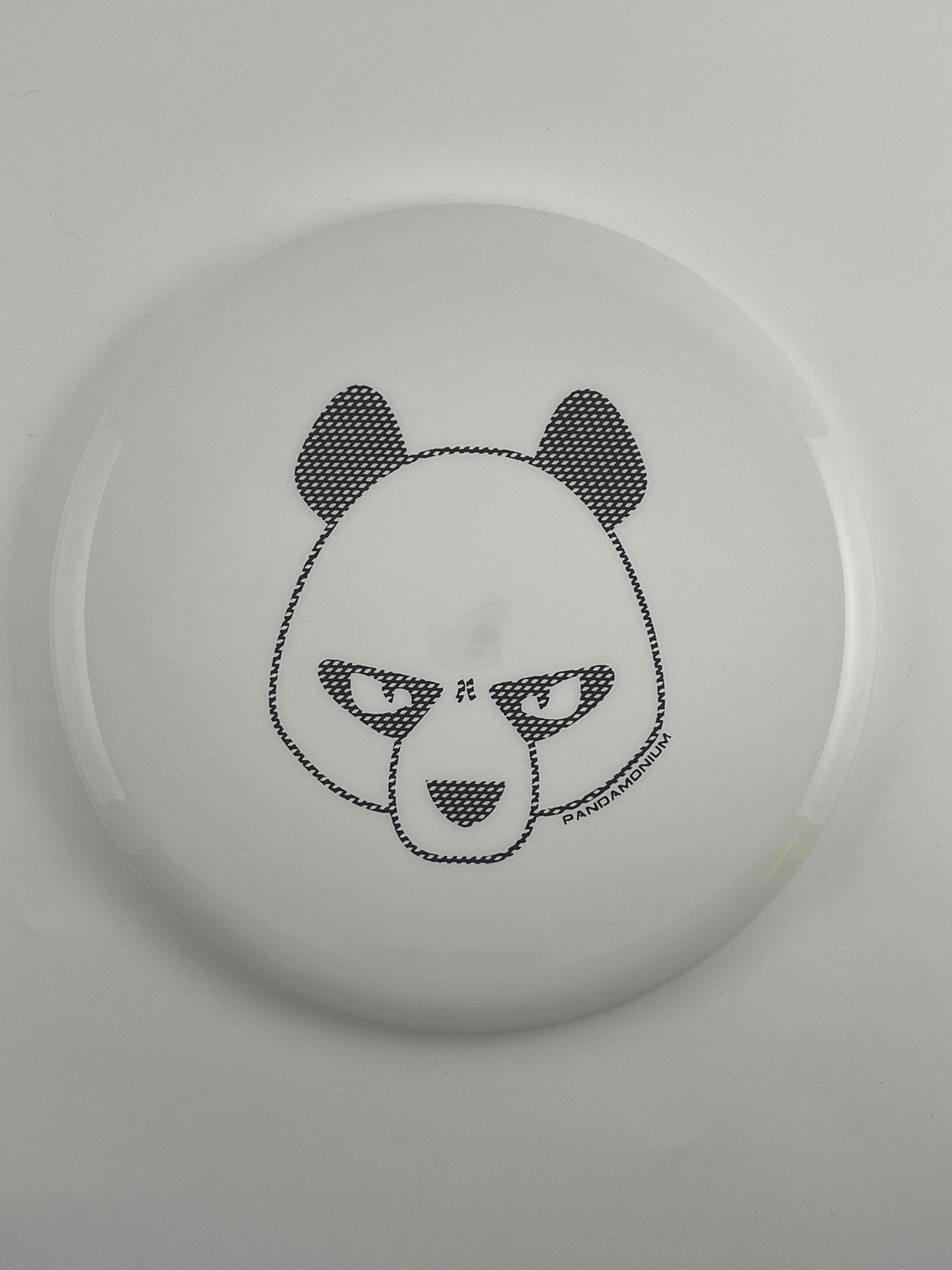 Innova Mako3 disc golf midrange in white Star plastic with Pandamonium Big Panda stamp