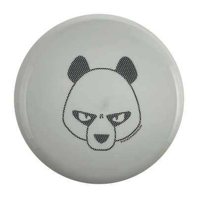 Innova Mako3 disc golf midrange in white Star plastic with Pandamonium Big Panda stamp, view 1