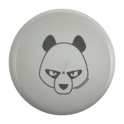 Innova Mako3 disc golf midrange in white Star plastic with Pandamonium Big Panda stamp, view 1