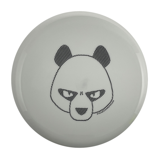 Innova Mako3 disc golf midrange in white Star plastic with Pandamonium Big Panda stamp, view 1