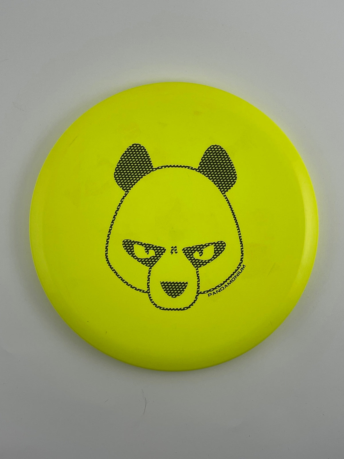 Innova Roc3 disc golf midrange in yellow Star plastic with Pandamonium Big Panda stamp