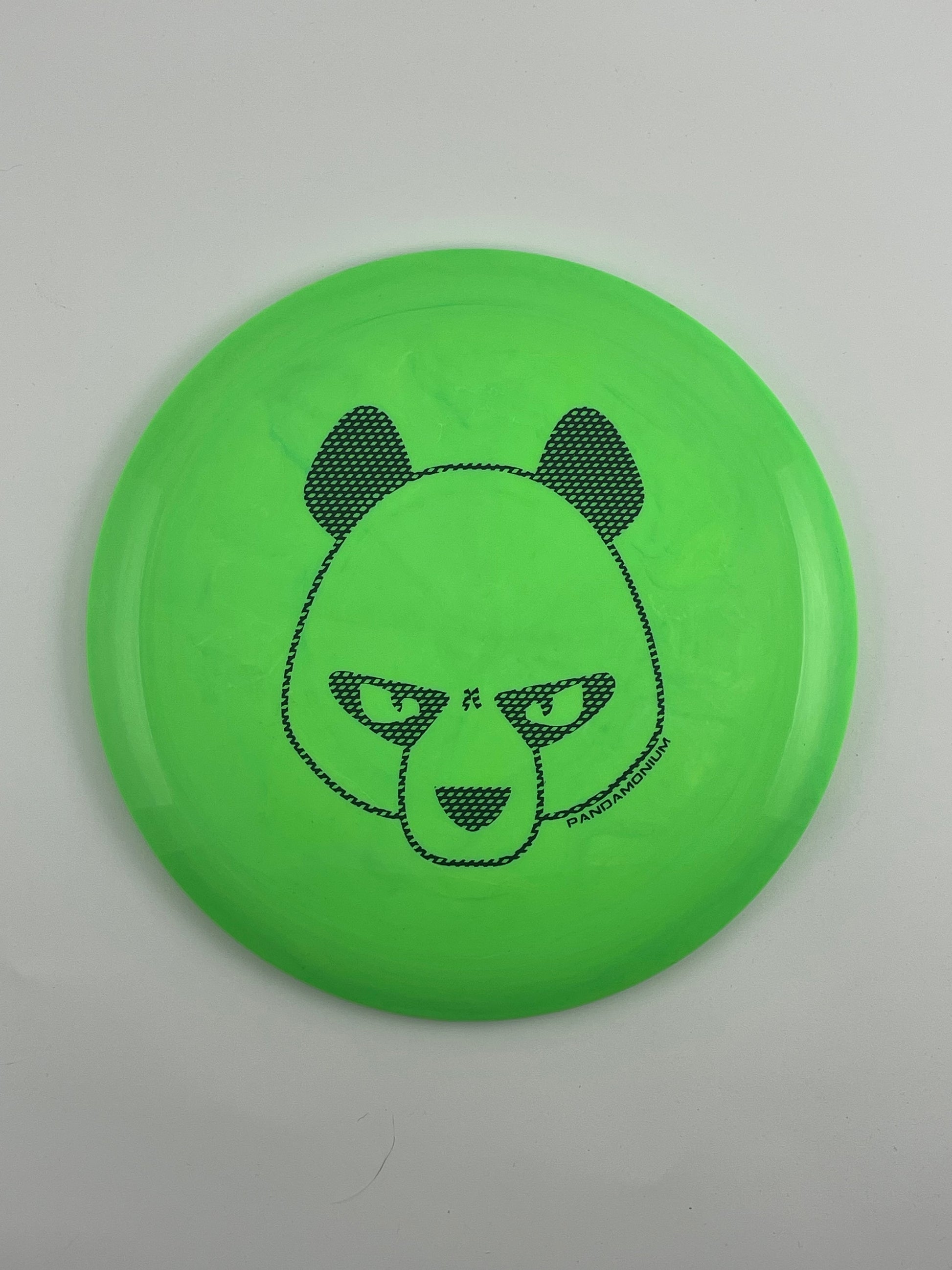 Innova Valkyrie disc golf fairway driver in green Star plastic with Pandamonium Big Panda stamp