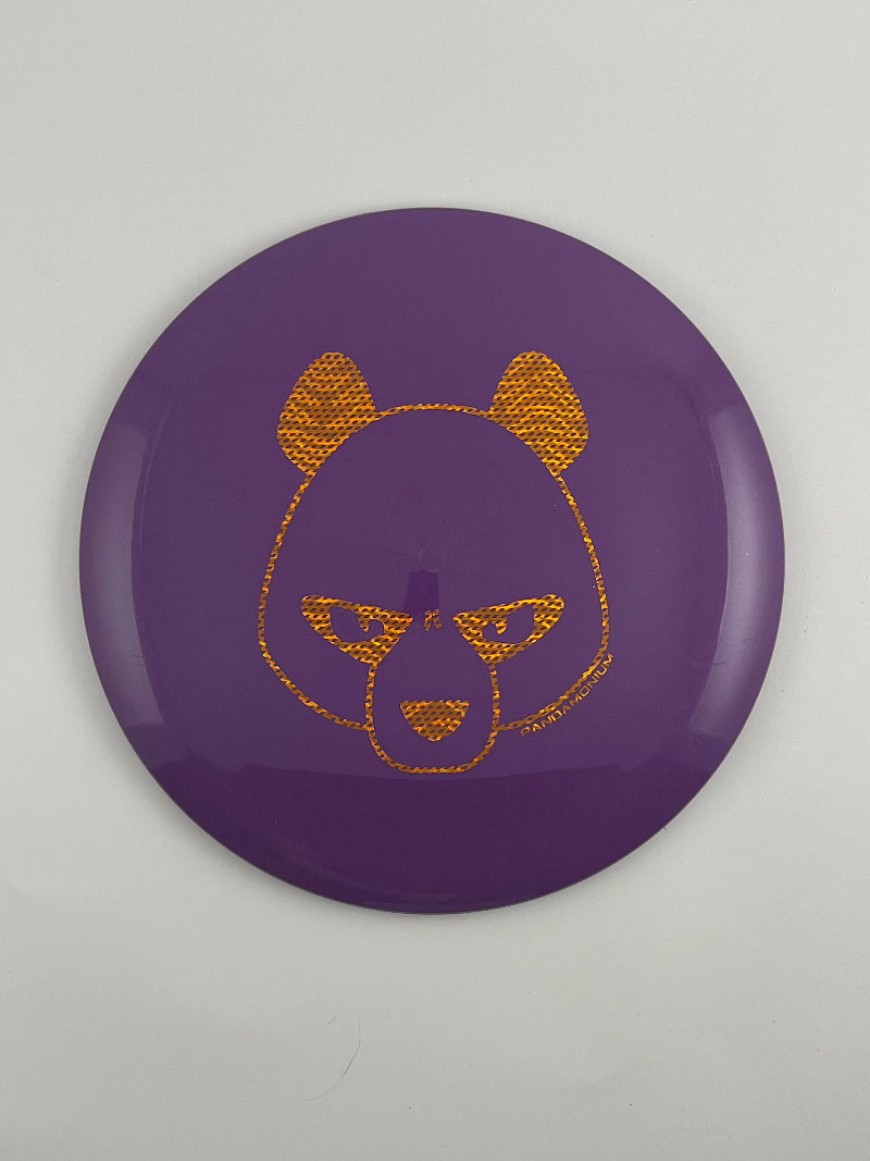 Innova Valkyrie disc golf fairway driver in purple Star plastic with Pandamonium Big Panda stamp